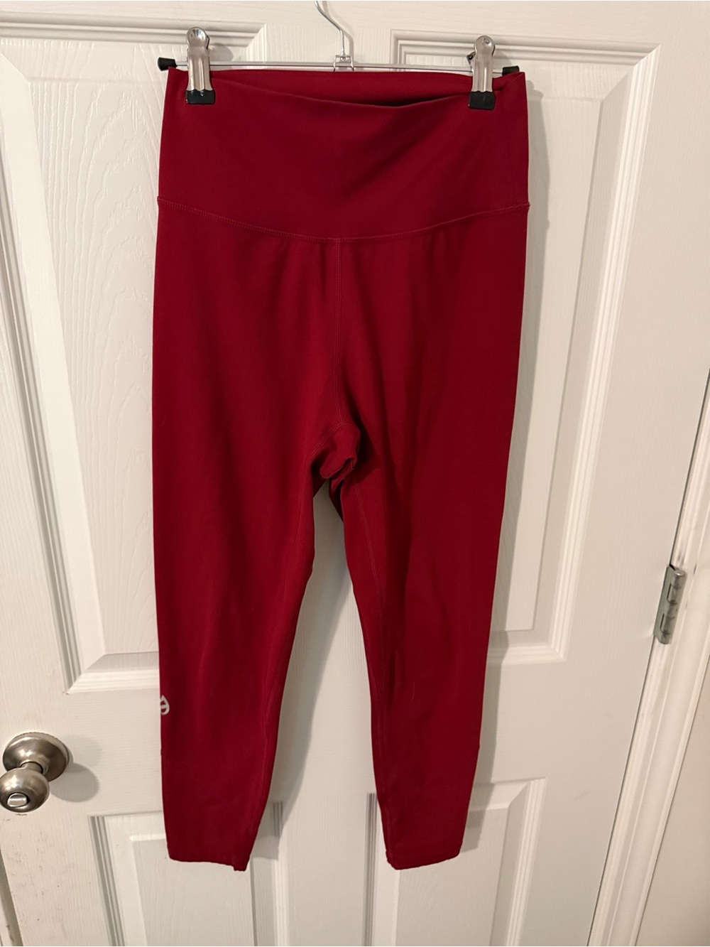 P'tula Women's Red High-Waist Compression Leggings